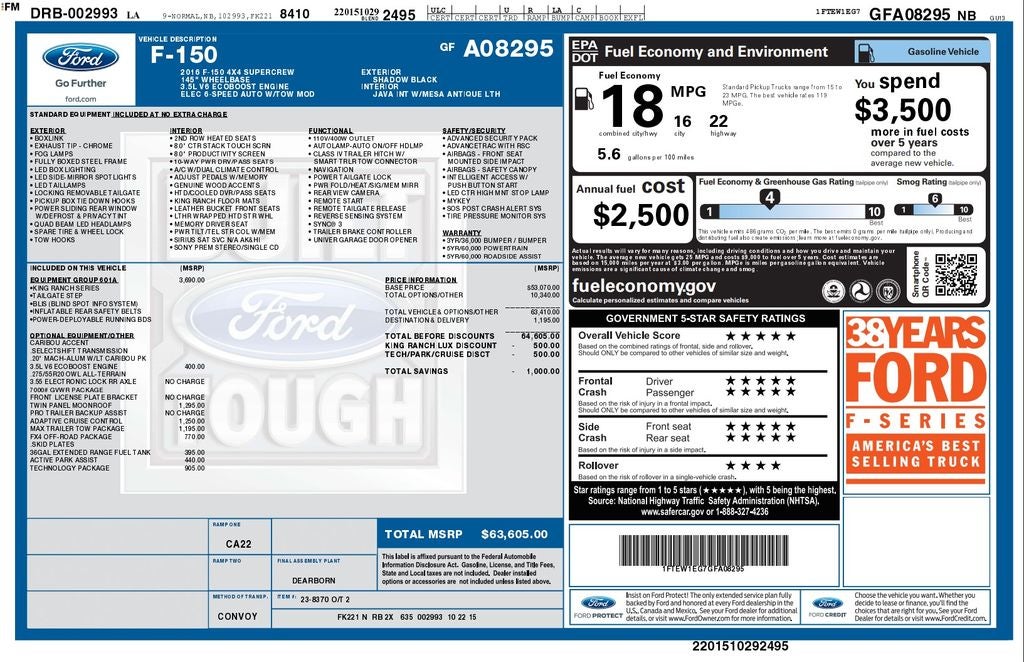 2016 Ford F-150 King Ranch