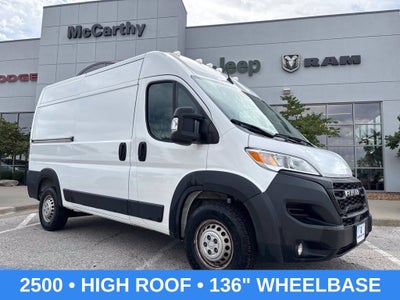2025 RAM ProMaster 2500 Cargo Van Tradesman High Roof 136' WB w/Pass Seat