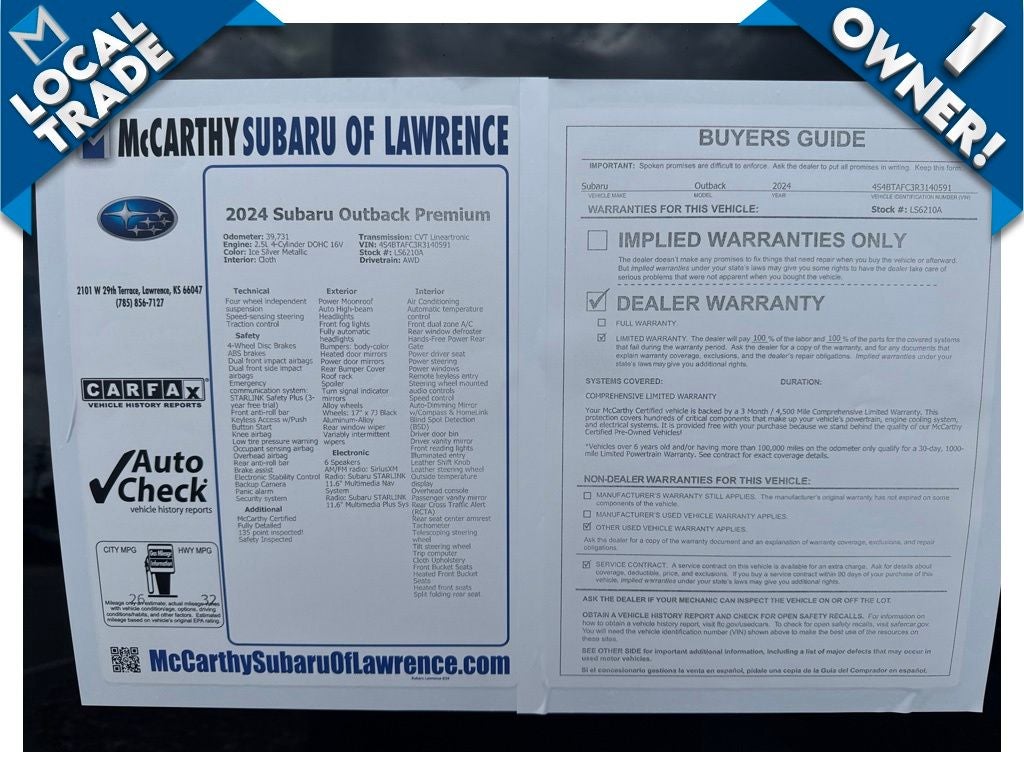 2024 Subaru Outback Premium