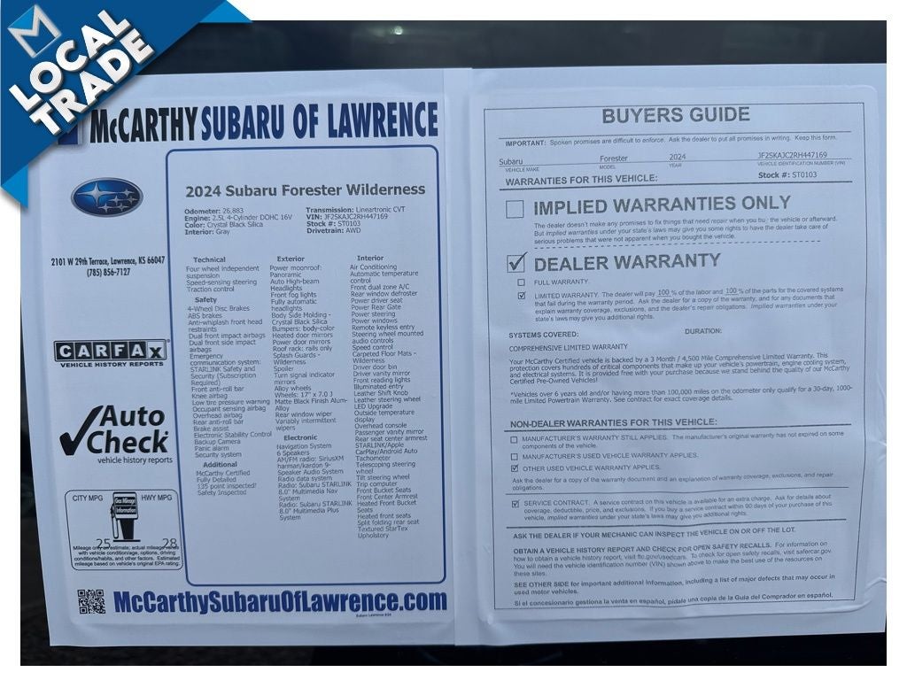 2024 Subaru Forester Wilderness
