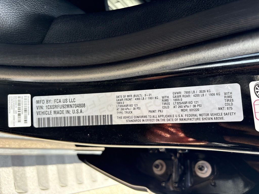 2021 RAM 1500 TRX