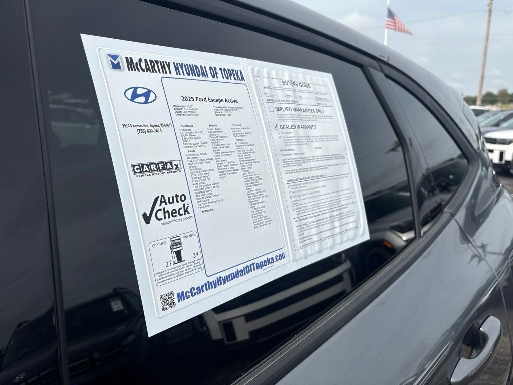 2025 Ford Escape Active