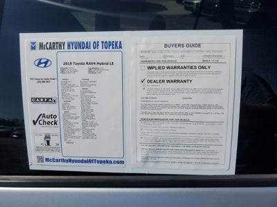 2019 Toyota RAV4 Hybrid LE