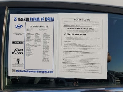 2020 Nissan Sentra SR