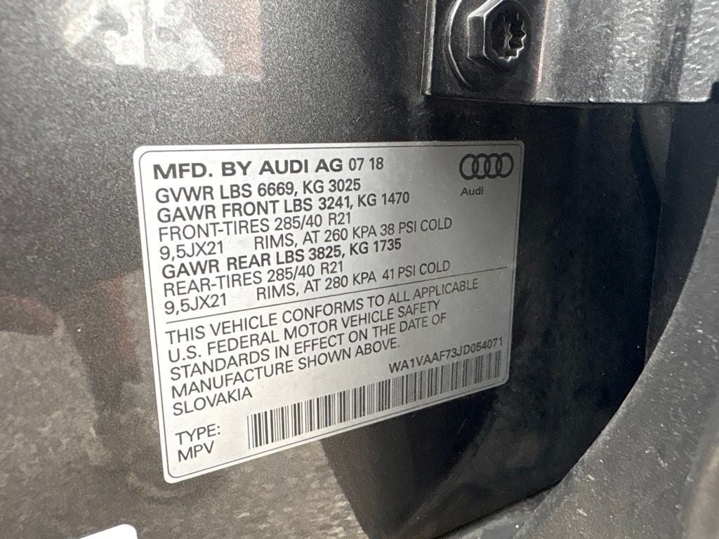 2018 Audi Q7 3.0T Prestige quattro